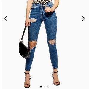 Top shop mid blue wing Jamie jeans